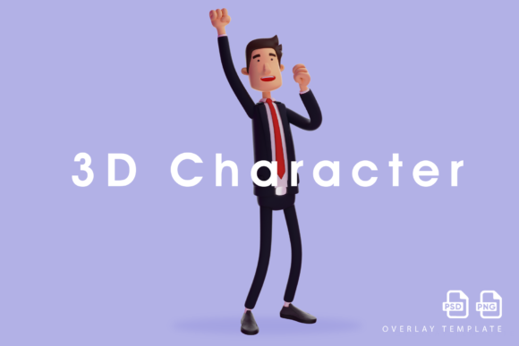 3D Male Cartoon Design with Hands Up: A Versatile Asset for Modern Digital Projects
