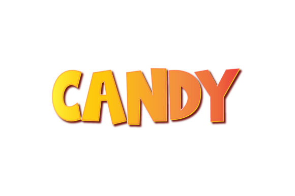 Candy 3D Text Effect Design Vector for Bold Branding