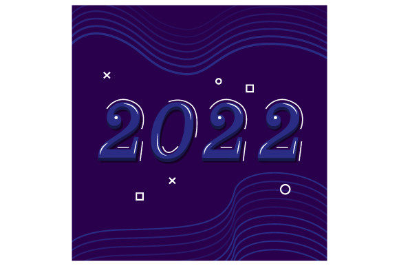 Elevate Your Visual Identity with the 3D Blue 2022 Design Vector Concept