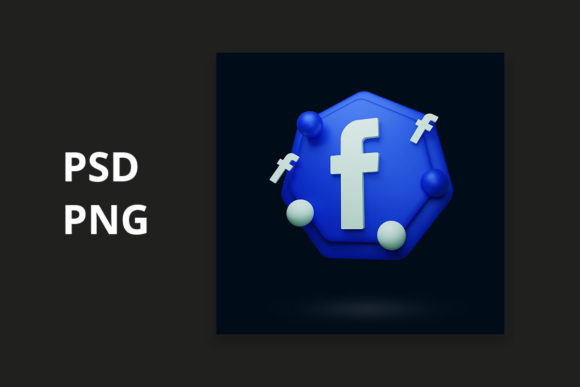 Facebook 3D Icon Best Design for Professional Assets