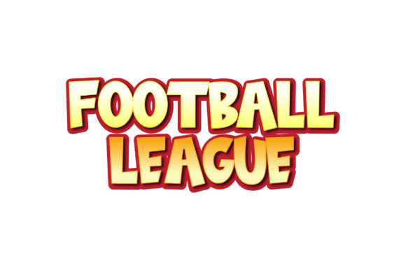 Football League 3D Text Effect Design Ve