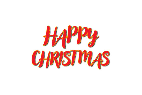 Happy Christmas 3D Text Effect Design