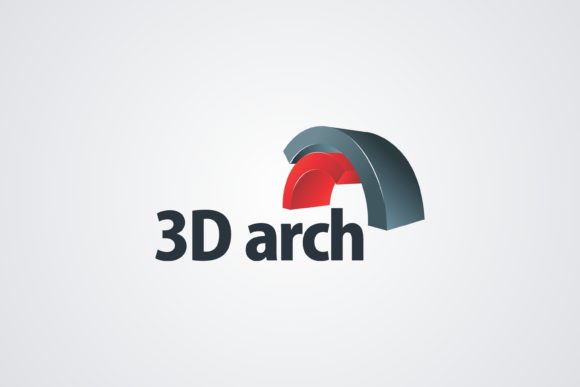 Transform Your Brand Identity with a 3D Arch Logo Design Template