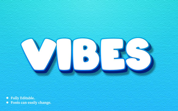 Vibes 3D Text Effect Design Template: Elevating Your Visual Identity